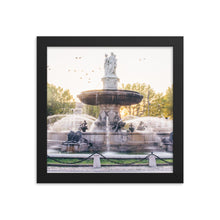 Load image into Gallery viewer, French Fountain Framed 10x10" Poster