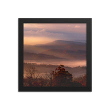 Load image into Gallery viewer, Hazy Mountains 10x10" Framed Poster
