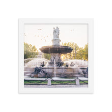 Load image into Gallery viewer, French Fountain Framed 10x10" Poster