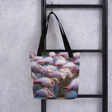 Load image into Gallery viewer, Flamingo Flock Tote Bag