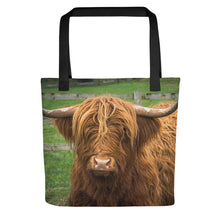 Load image into Gallery viewer, Scottish Cow Tote Bag
