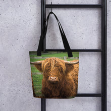 Load image into Gallery viewer, Scottish Cow Tote Bag
