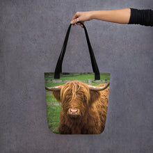 Load image into Gallery viewer, Scottish Cow Tote Bag
