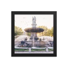 Load image into Gallery viewer, French Fountain Framed 10x10&quot; Poster
