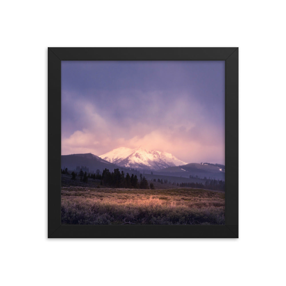 Montana Mountains Framed 10x10