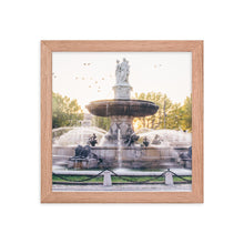 Load image into Gallery viewer, French Fountain Framed 10x10&quot; Poster
