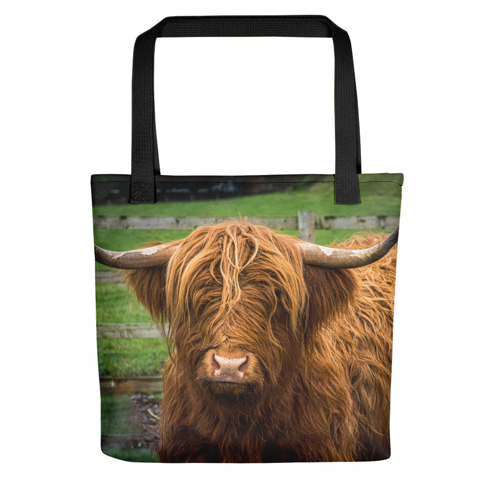 Scottish Cow Tote Bag