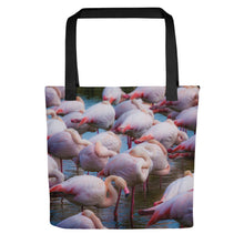 Load image into Gallery viewer, Flamingo Flock Tote Bag
