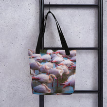 Load image into Gallery viewer, Flamingo Flock Tote Bag
