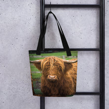Load image into Gallery viewer, Scottish Cow Tote Bag
