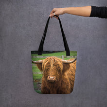 Load image into Gallery viewer, Scottish Cow Tote Bag

