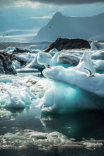 Load image into Gallery viewer, Glacier Glow - Jokulsarlon, Glacier Lagoon, Iceland
