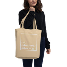 Load image into Gallery viewer, Art. Adventure. Advocacy. Tote Bag
